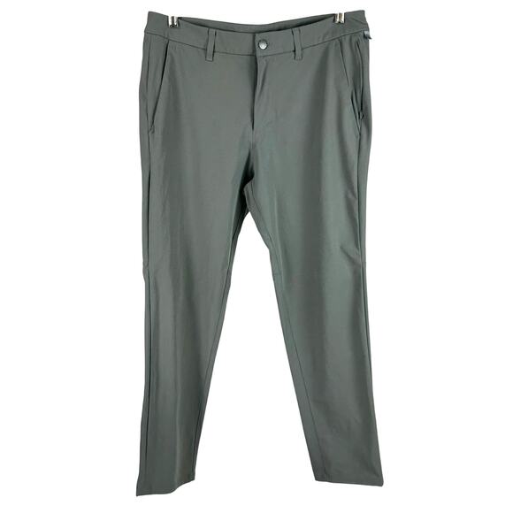 Lululemon Commission Pant Slim Warpstreme Obsidian Dark Gray Men's 33 x 28 EUC - Picture 1 of 6